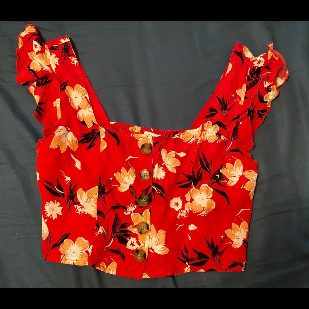 Floral crop top